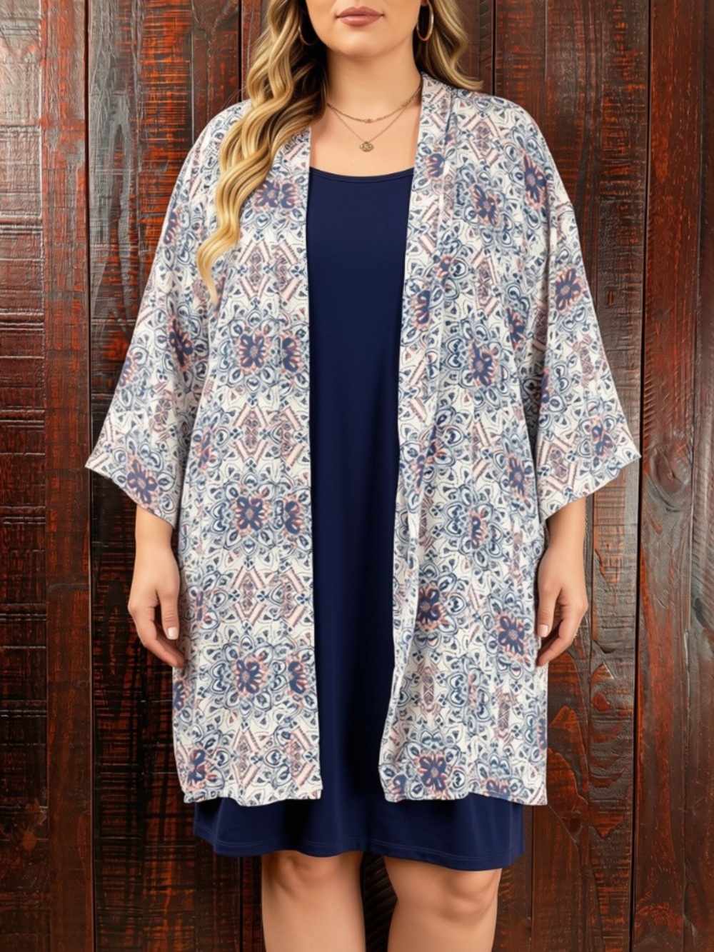 WALLFLOWER Sleeveless 2-Piece Dress with Chiffon Cover Up NWT 2X